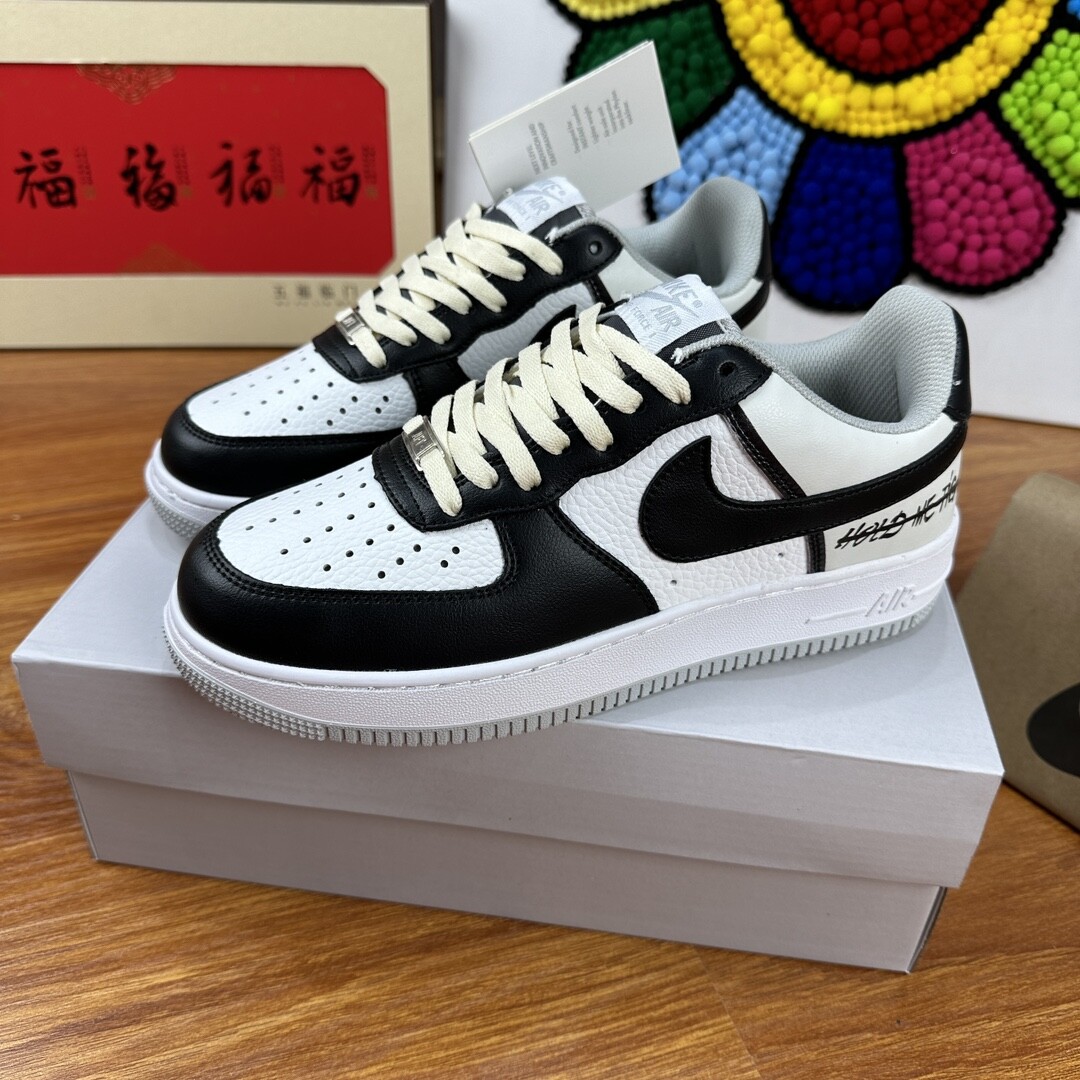 高版本头层皮NK Air Force 1 Low AF1 空军一号低帮  黑白灰 码数36-44 男女现货