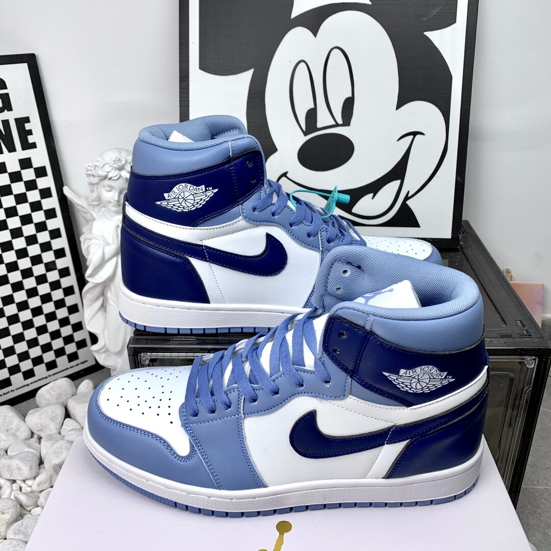 NIke AJ1 Jordan Air Jordan 1 Low AJ高帮灰蓝 码数36-44 男女现货