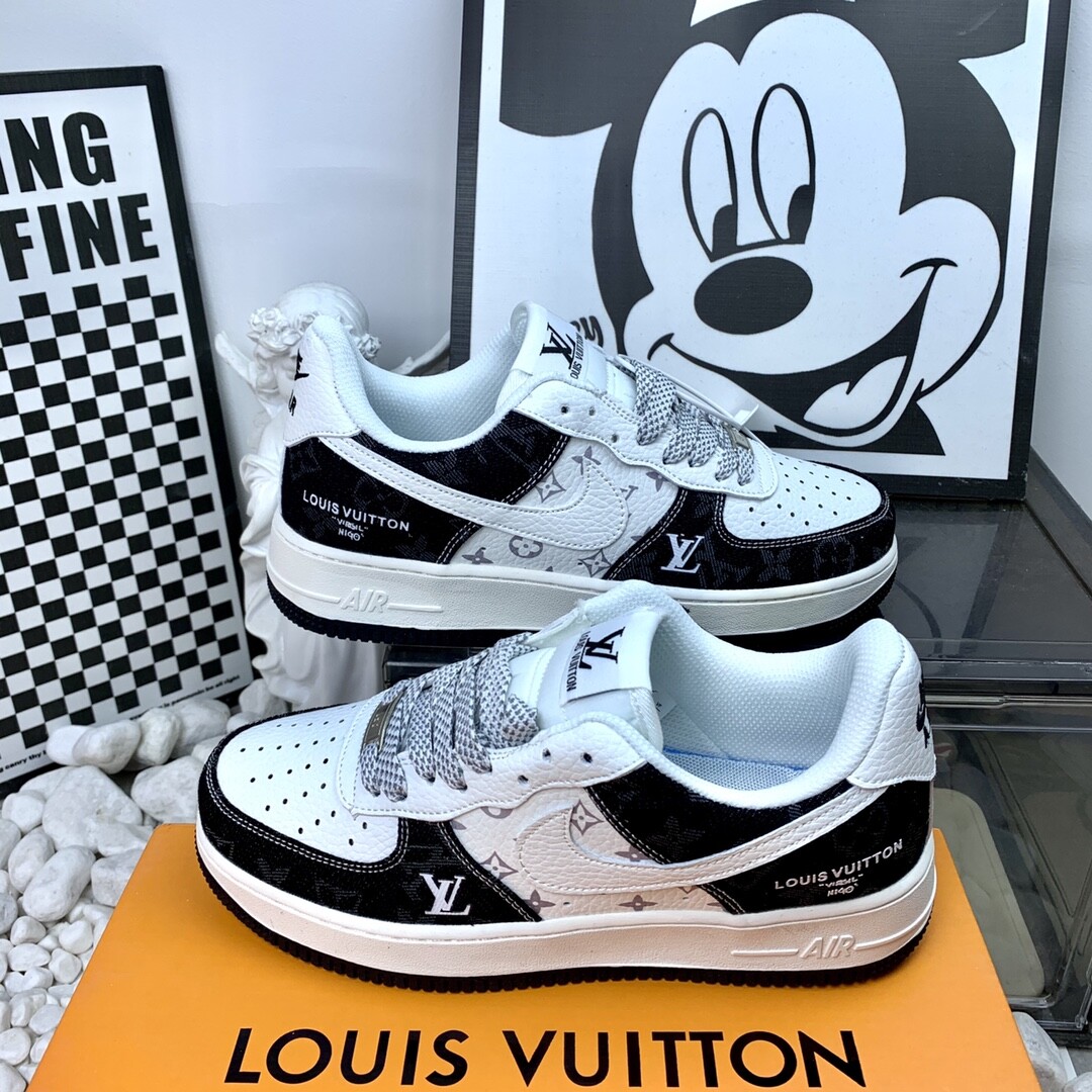 Nike Air Force 空军一号LV联名牛仔黑 高版本 36-44码  男女现货