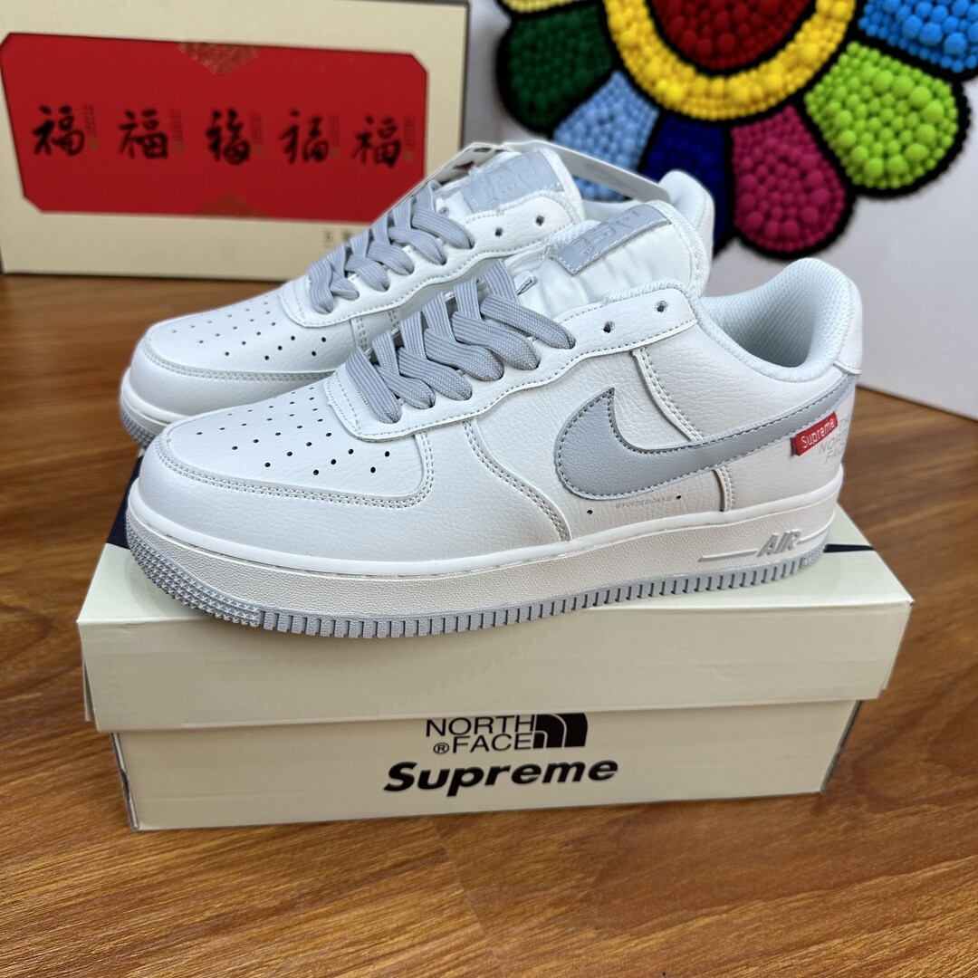高版本NK Air Force 1 Low AF1 空军一号低帮  背面联名白灰 码数36-44 男女现货