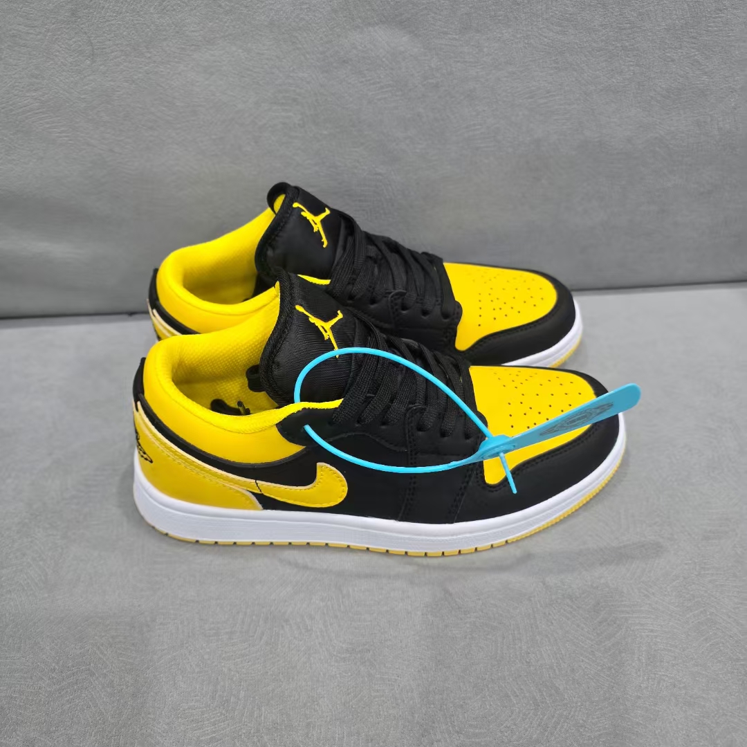 Air Jordan 1 Low Aj1低帮 黑黄 码数36-44 男女现货