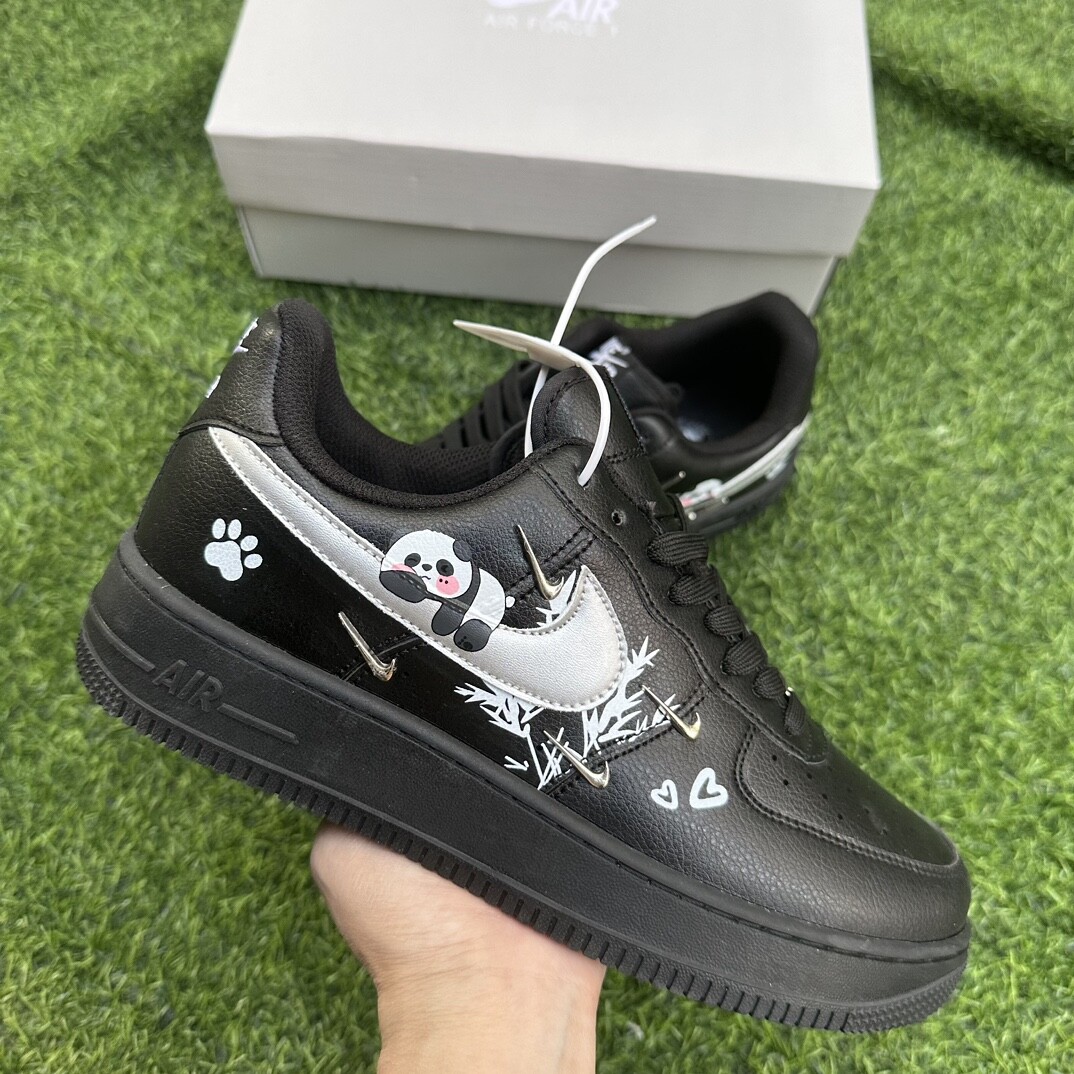 NK Air Force 1 Low AF1 空军一号低帮 抱竹熊猫 黑色 码数36-44