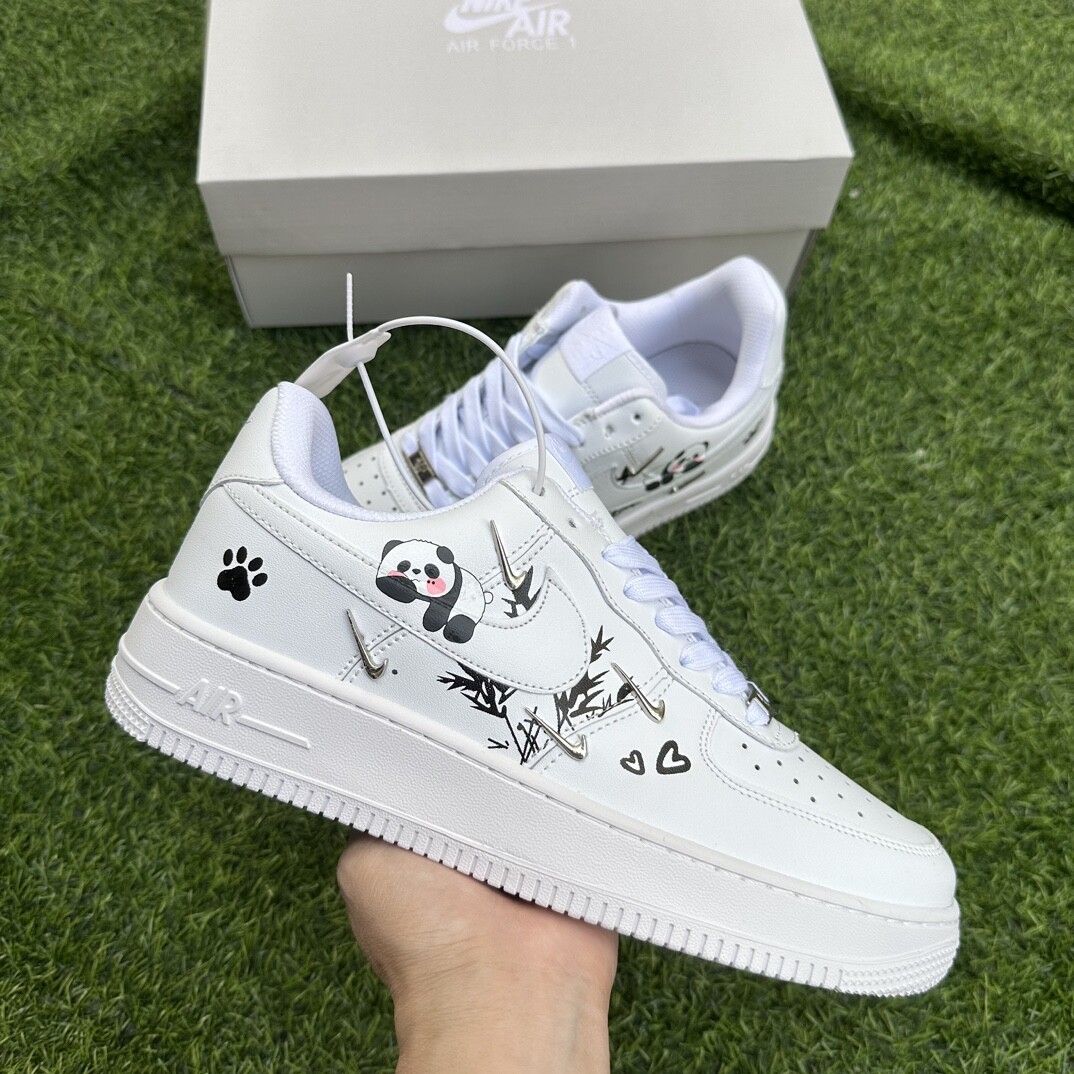 NK Air Force 1 Low AF1 空军一号低帮 抱竹熊猫 白色 码数36-44