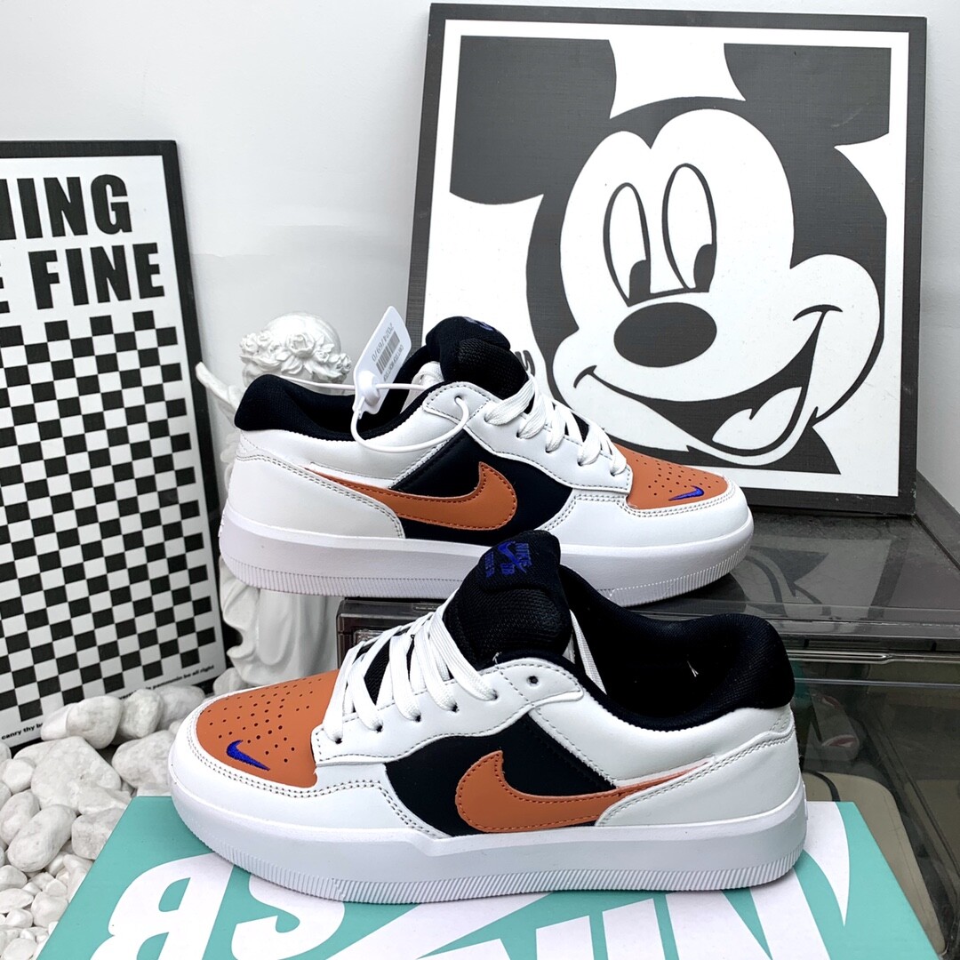 Nike SB Force 58 白黑橘 板鞋 码数 高版本36-44 男女现货