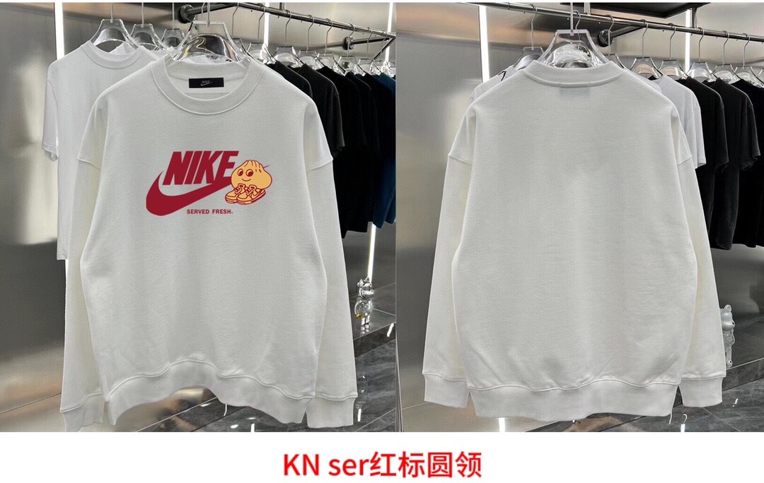 KN ser红标圆领耐克NIKE圆领卫衣男女同款