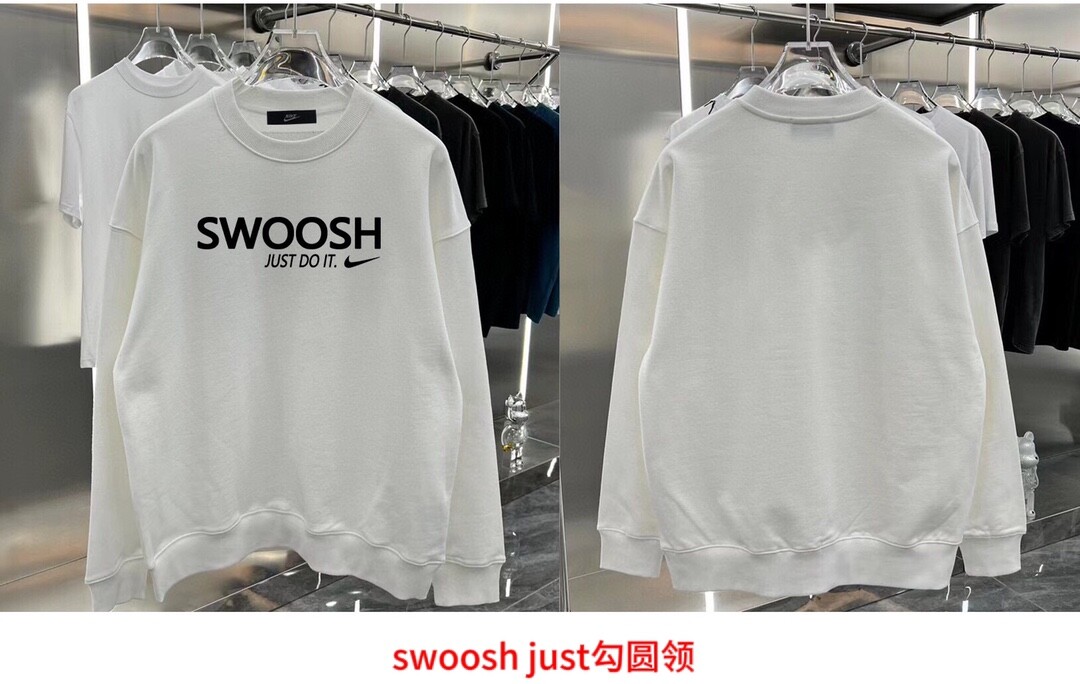 swoosh just勾圆领耐克NIKE圆领卫衣男女同款