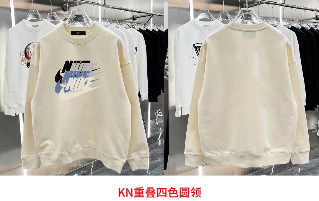 KN重叠四色圆领耐克NIKE圆领