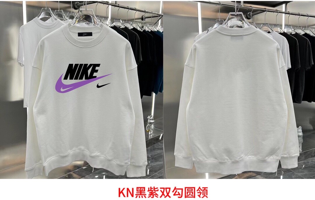 KN黑紫双勾圆领