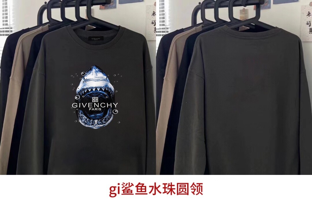 gi鲨鱼水珠圆领