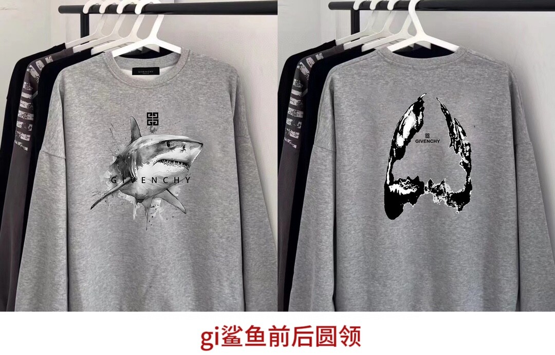 gi鲨鱼前后圆领品质包邮