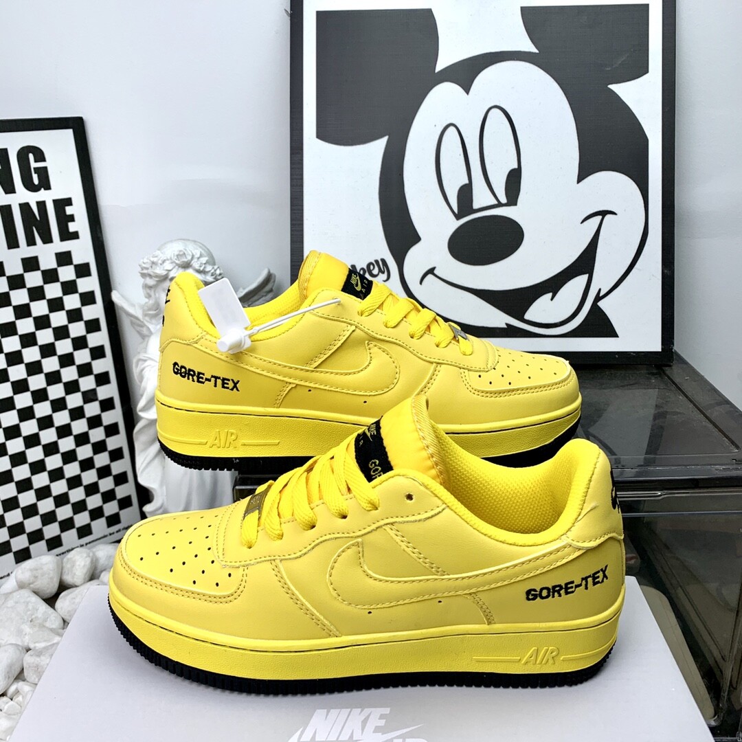 高版本NK Air Force 1 Low AF1 空军一号 M005黑黄 码数36-44 男女现货