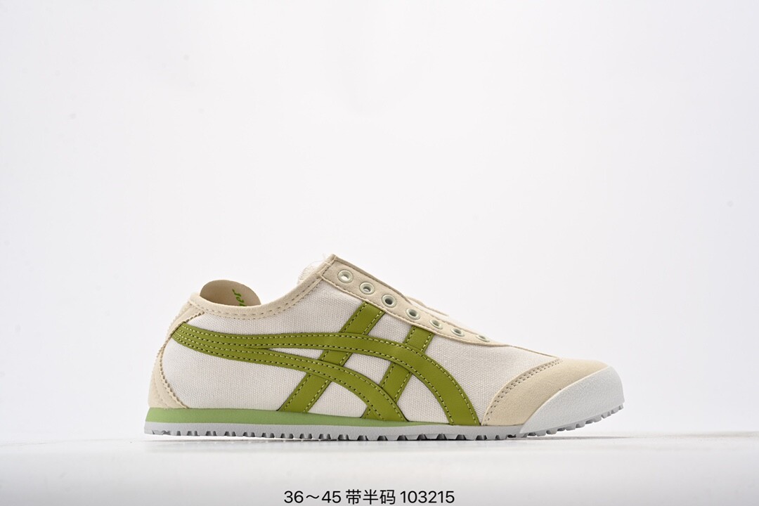 欧洲腊软鞋垫！足弓乳胶垫Asics/亚瑟士 男女鞋真标半码制，升级原楦原纸版开发版型，采用荔枝纹头层皮革组合翻毛皮饰条鞋面材质，内嵌冲孔缓震OrthoLite(欧索