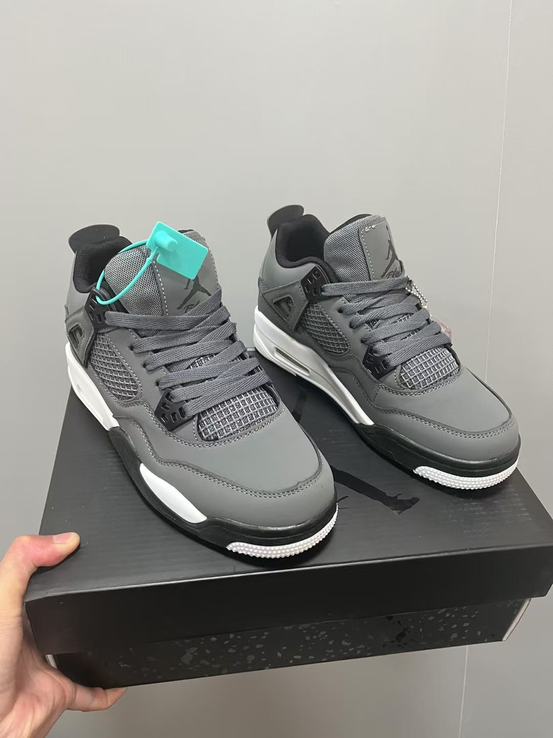  Air Jordan 4 Low Aj4运动鞋 灰老鼠 码数36-44
