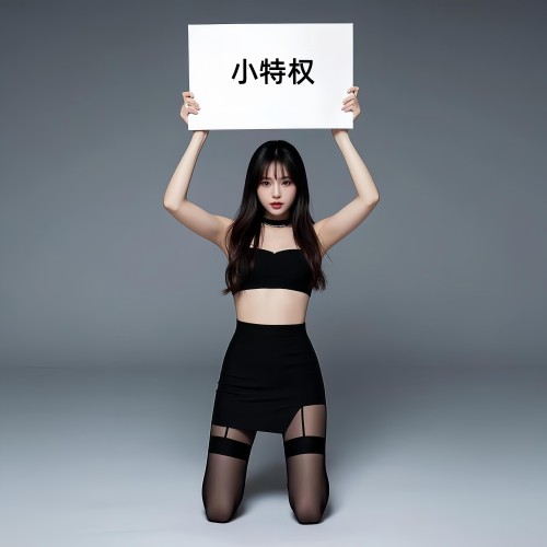 美女姐姐定制举牌
